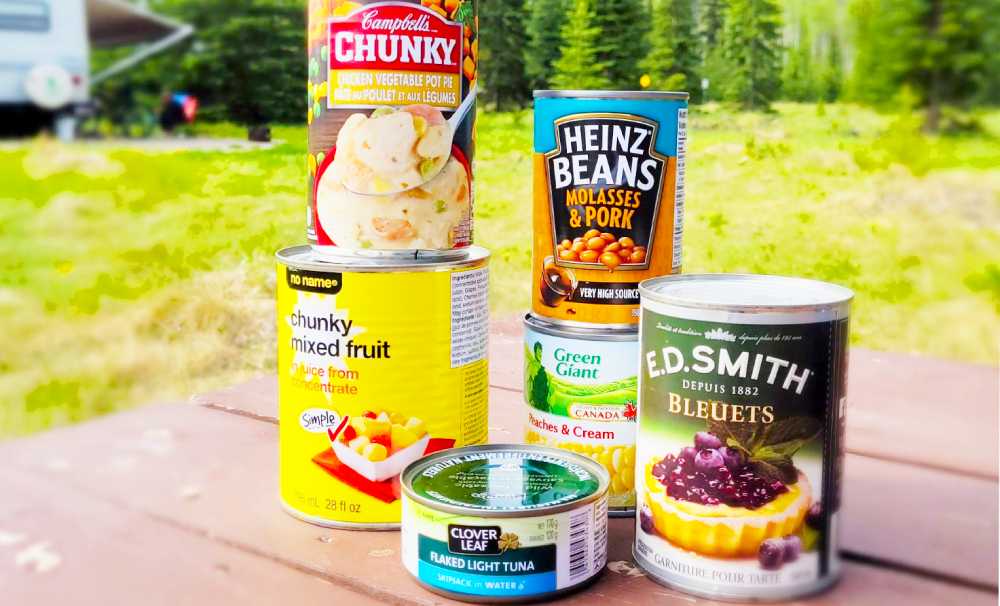 canned foods for camping